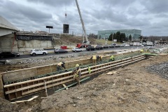 January 2024 -Construction of the new SB U.S. 1 bridge over Rockhill Drive.