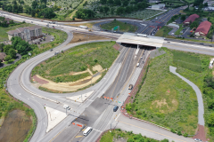 July 2022 - Aerial view of the improved interchange of U.S. 1 and Street Road.